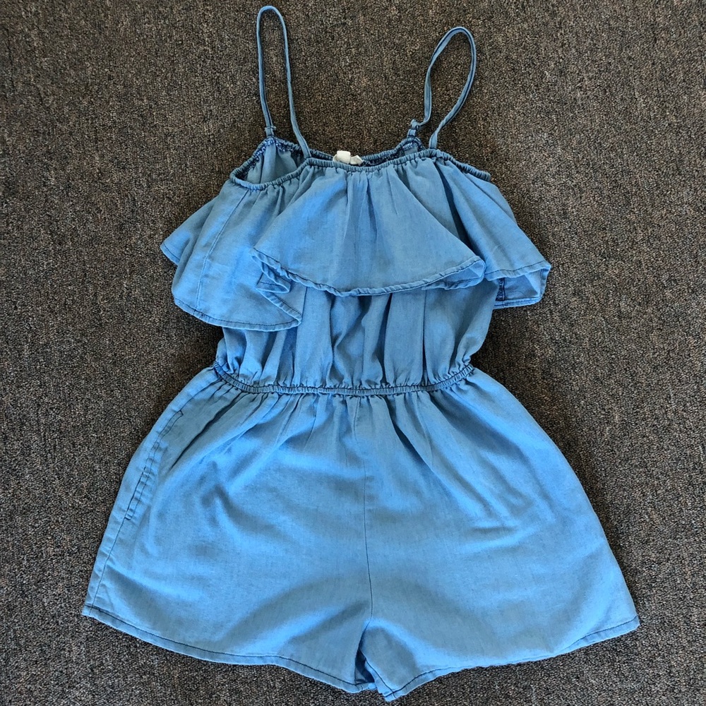 Denim romper